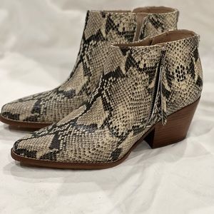 Sam Edelman snakeskin bootie